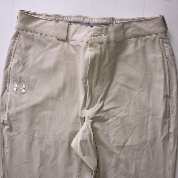 Beige Under Armour Performance Pants Size 32R - Picture 2 of 5